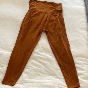 High-Waisted Brown Leggings